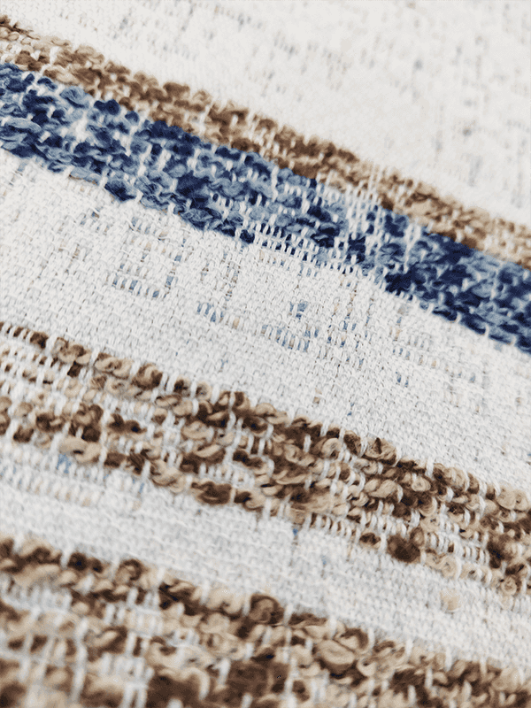 Teppeserien av uregelmessig stripet chenille polyester bomull hjemmetekstilstoff